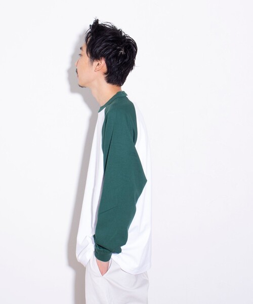 GLOSTER（グロスター）の「【限定展開】【GLOSTER/グロスター】ルーズ ラグランスリーブ ロンT ベーシック（Tシャツ/カットソー・メンズ・ホワイト系その他/ホワイト系その他2/ホワイト系その他3・M/L/XL）」の20枚目の写真