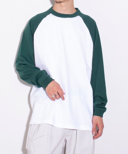 GLOSTER（グロスター）の「【限定展開】【GLOSTER/グロスター】ルーズ ラグランスリーブ ロンT ベーシック（Tシャツ/カットソー・メンズ・ホワイト系その他/ホワイト系その他2/ホワイト系その他3・M/L/XL）」の12枚目の写真