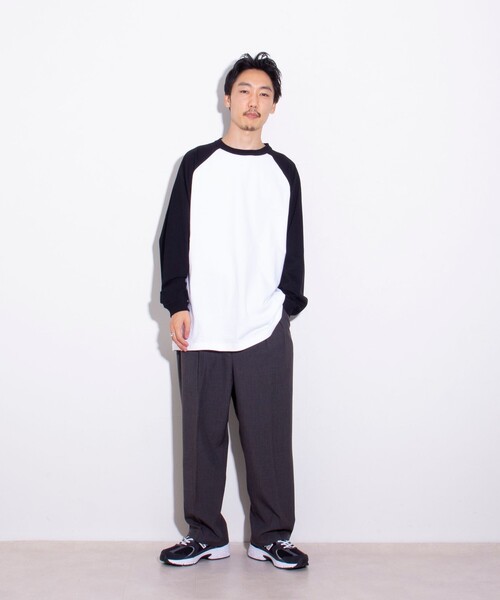 GLOSTER（グロスター）の「【限定展開】【GLOSTER/グロスター】ルーズ ラグランスリーブ ロンT ベーシック（Tシャツ/カットソー・メンズ・ホワイト系その他/ホワイト系その他2/ホワイト系その他3・M/L/XL）」の16枚目の写真