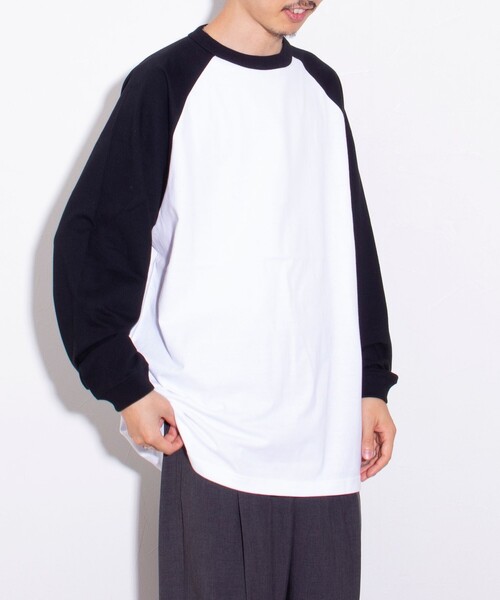 GLOSTER（グロスター）の「【限定展開】【GLOSTER/グロスター】ルーズ ラグランスリーブ ロンT ベーシック（Tシャツ/カットソー・メンズ・ホワイト系その他/ホワイト系その他2/ホワイト系その他3・M/L/XL）」の6枚目の写真