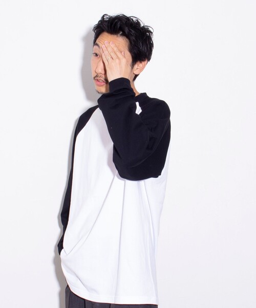 GLOSTER（グロスター）の「【限定展開】【GLOSTER/グロスター】ルーズ ラグランスリーブ ロンT ベーシック（Tシャツ/カットソー・メンズ・ホワイト系その他/ホワイト系その他2/ホワイト系その他3・M/L/XL）」の9枚目の写真