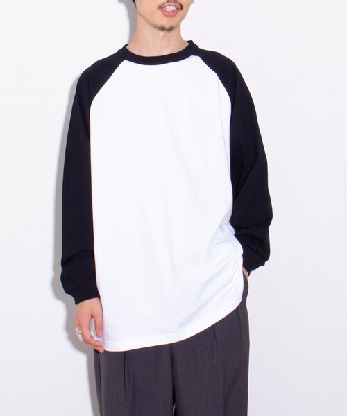 GLOSTER（グロスター）の「【限定展開】【GLOSTER/グロスター】ルーズ ラグランスリーブ ロンT ベーシック（Tシャツ/カットソー・メンズ・ホワイト系その他/ホワイト系その他2/ホワイト系その他3・M/L/XL）」の13枚目の写真