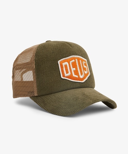 DEUS EX MACHINA（デウスエクスマキナ）の「SHIELD CORD TRUCKER（キャップ・メンズ・ホワイト/ブラック/オリーブ/ダークブラウン系・OS）」の4枚目の写真