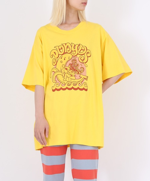 PUNYUS（プニュズ）の「BANANAビッグＴシャツ（Tシャツ/カットソー・レディース・パープル/イエロー/ホワイト・4/3）」の14枚目の写真