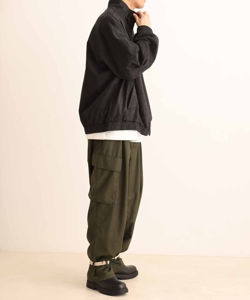 【小松マテーレ】コマスエード スタンドカラー ブルゾン / イージーケア / 3シーズン着用可能