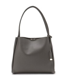 ◆【軽量】フェイクレザー3層トートバッグ