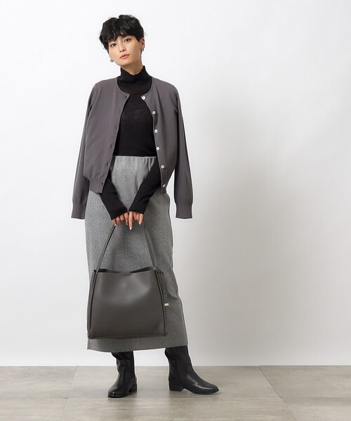 OPAQUE.CLIP（オペークドットクリップ）の「◆【軽量】フェイクレザー3層トートバッグ（トートバッグ・レディース・ライトグレー/ブラック/ベージュ/チャコールグレー・00）」の14枚目の写真