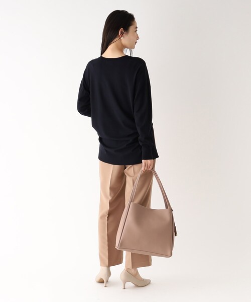 OPAQUE.CLIP（オペークドットクリップ）の「◆【軽量】フェイクレザー3層トートバッグ（トートバッグ・レディース・ライトグレー/ブラック/ベージュ/チャコールグレー・00）」の16枚目の写真