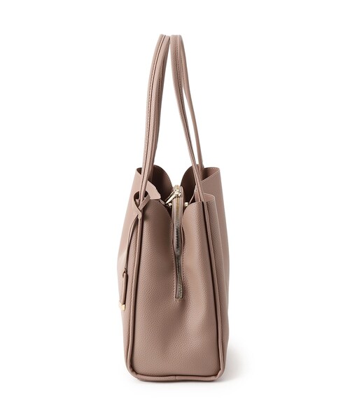 OPAQUE.CLIP（オペークドットクリップ）の「◆【軽量】フェイクレザー3層トートバッグ（トートバッグ・レディース・ライトグレー/ブラック/ベージュ/チャコールグレー・00）」の18枚目の写真