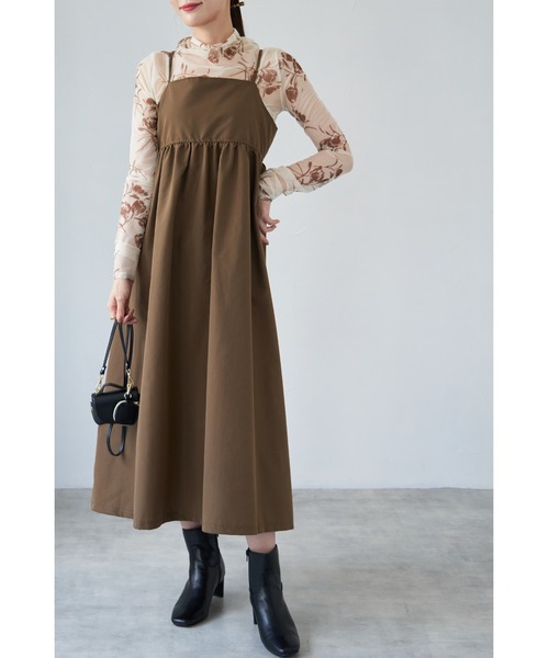 &. NOSTALGIA(アンドドットノスタルジア)の「【ZOZO限定】フラワープリントシアートップス(Tシャツ/カットソー・レディース・ブラック/アイボリー・FREE)」の6枚目の写真