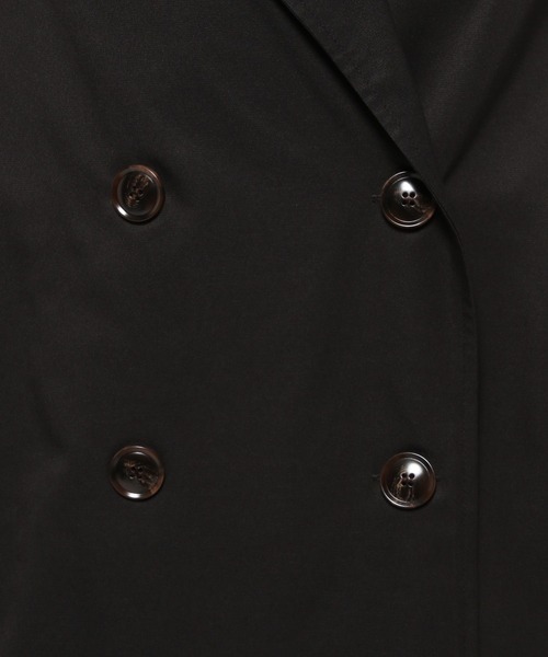 saloon（サルーン）の「SALOON(サルーン)/グロスツイルトレンチジレベスト（ベスト・レディース・ベージュ/ブラック・FREE）」の9枚目の写真