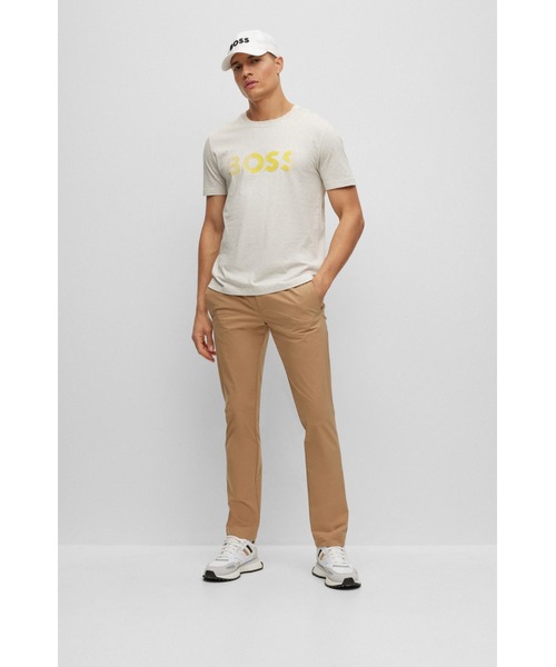 BOSS(ボス)の「ロゴアート ワークコットンジャージー Tシャツ(Tシャツ/カットソー・メンズ・ダークブルー/グレー/ライトグレー/イエロー・XL/XXL/M/S/L/XXXL)」の18枚目の写真