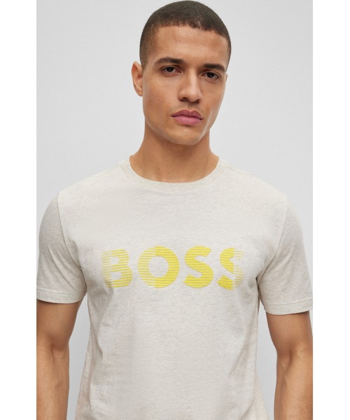 BOSS(ボス)の「ロゴアート ワークコットンジャージー Tシャツ(Tシャツ/カットソー・メンズ・ダークブルー/グレー/ライトグレー/イエロー・XL/XXL/M/S/L/XXXL)」の15枚目の写真