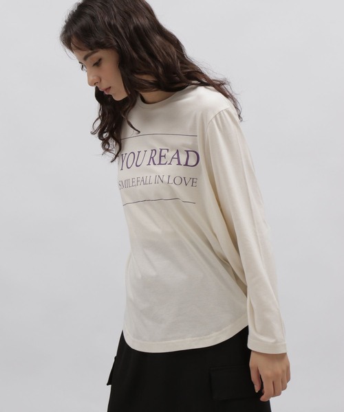 LAKOLE(ラコレ)の「ロゴプリントT / 977352(Tシャツ/カットソー・レディース・グレー/ブラック/ブルー/オフホワイト・MEDIUM/SMALL)」の22枚目の写真