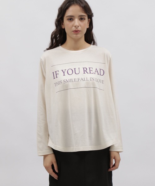 LAKOLE(ラコレ)の「ロゴプリントT / 977352(Tシャツ/カットソー・レディース・グレー/ブラック/ブルー/オフホワイト・MEDIUM/SMALL)」の7枚目の写真