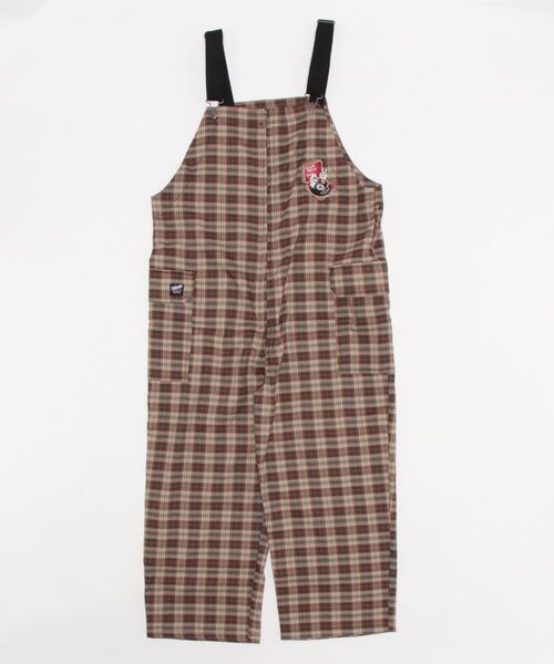 ScoLar（スカラー）の「333006：レコードを回すウサギとクマの刺繍オーバーオール（サロペット/オーバーオール・メンズ・ネイビー/ブラウン/ブラック・M）」の5枚目の写真