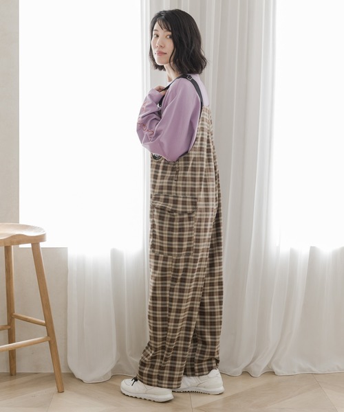 ScoLar（スカラー）の「333006：レコードを回すウサギとクマの刺繍オーバーオール（サロペット/オーバーオール・メンズ・ネイビー/ブラウン/ブラック・M）」の9枚目の写真