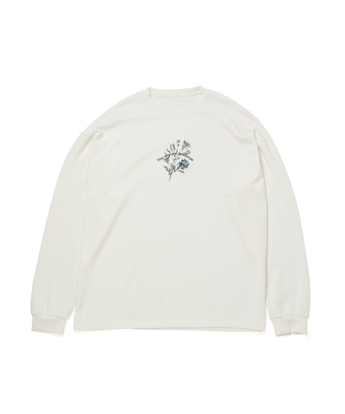 JUNRED（ジュンレッド）の「フラワー刺繍ロングスリーブTシャツ（Tシャツ/カットソー・メンズ・ホワイト/グリーン/ブラック・L/M/S）」の13枚目の写真