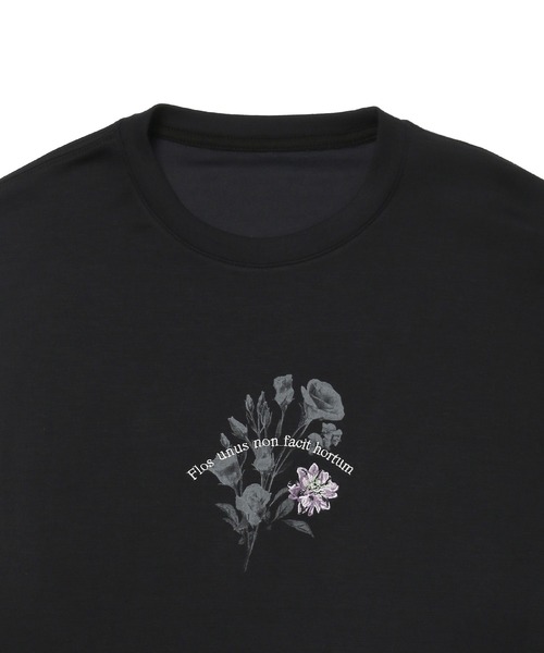 JUNRED（ジュンレッド）の「フラワー刺繍ロングスリーブTシャツ（Tシャツ/カットソー・メンズ・ホワイト/グリーン/ブラック・L/M/S）」の21枚目の写真