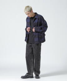 URU（ウル）の「URU/ウル/COTTON NEL CHECK - COVERALL JACKET
