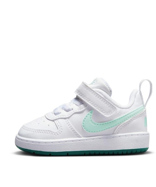 NIKE（ナイキ）の「NIKE ナイキ 12-16 COURT BOROUGH LOW (TD) コート ボロー LOW リクラフト TD KDV5458 102WHT/JADICE（スニーカー・キッズ・ホワイト・12/13/14/15 /16）」の10枚目の写真