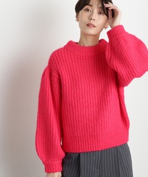 N.(N. Natural Beauty Basic) | ◆ブークレーボリュームカラーニット(ニット/セーター)