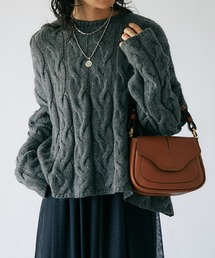 RIVE DROITE | ケーブル柄ルーズニット(ニット/セーター)