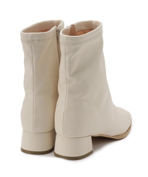 ESPERANZA（エスペランサ）の「◆スクエアトゥストレッチショートブーツ【ESPERANZA_blanca】（ブーツ・レディース・アイボリー/ブラック・L/M/LL/S）」の9枚目の写真