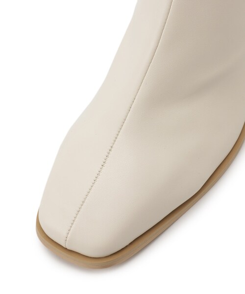 ESPERANZA（エスペランサ）の「◆スクエアトゥストレッチショートブーツ【ESPERANZA_blanca】（ブーツ・レディース・アイボリー/ブラック・L/M/LL/S）」の12枚目の写真
