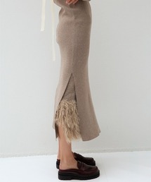 最終値下げleinwande スカート　ベージュ　ラインヴァンド leinwande（ラインヴァンド）の「Wave Quilting Skirt（スカート