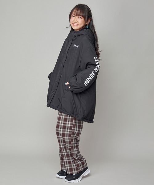 SISTER JENNI(SISTER JENNI)の「【はっ水加工】【軽量】中綿モンスターコート(その他アウター・キッズ・ブラック/グレー・160cm/140cm/130cm/150cm)」の3枚目の写真