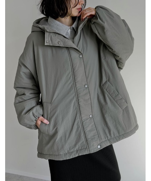 セール】[HITアウター][低身長サイズ有]中綿入りオーバーサイズ