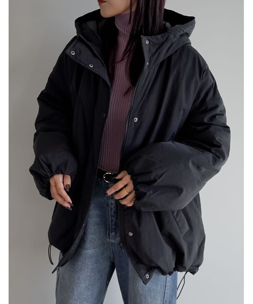 セール】[HITアウター][低身長サイズ有]中綿入りオーバーサイズ