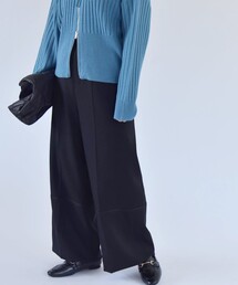 quaranciel（カランシエル）の「quaranciel:〈手洗い可能〉チェック ソリッド パイピング ワイド パンツ（その他パンツ）」