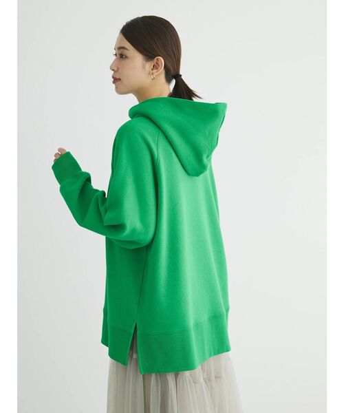 Green　Parks（グリーンパークス）の「裏起毛パーカー（スウェット・レディース・ライトベージュ/ダークネイビー/ホワイト系その他2/ブラック/ブルー/グリーン・FREE）」の14枚目の写真