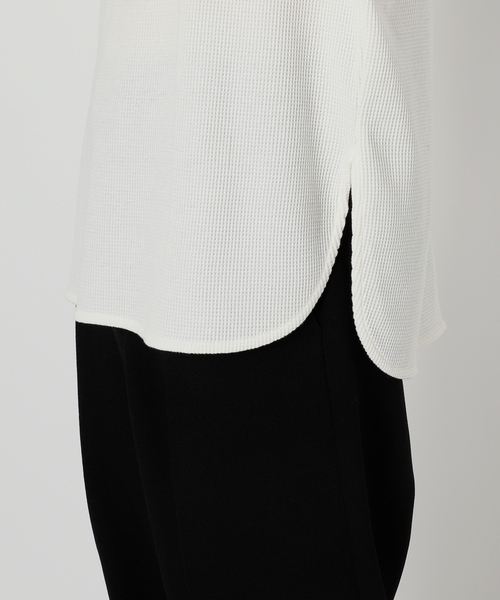 JOURNAL STANDARD relume（ジャーナルスタンダード　レリューム）の「レイヤードラウンド サーマルTシャツ（Tシャツ/カットソー・メンズ・チャコールグレー/グレー/アイボリー/ホワイト×ホワイト・SMALL/MEDIUM/LARGE）」の12枚目の写真