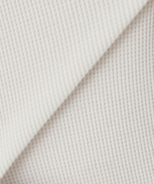 JOURNAL STANDARD relume（ジャーナルスタンダード　レリューム）の「レイヤードラウンド サーマルTシャツ（Tシャツ/カットソー・メンズ・チャコールグレー/グレー/アイボリー/ホワイト×ホワイト・SMALL/MEDIUM/LARGE）」の6枚目の写真