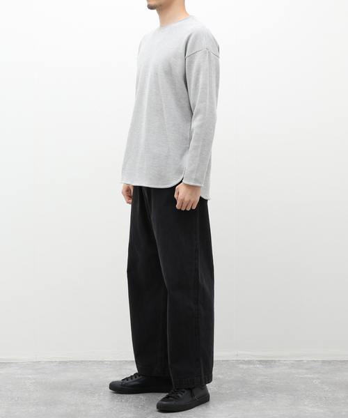 JOURNAL STANDARD relume（ジャーナルスタンダード　レリューム）の「レイヤードラウンド サーマルTシャツ（Tシャツ/カットソー・メンズ・チャコールグレー/グレー/アイボリー/ホワイト×ホワイト・SMALL/MEDIUM/LARGE）」の22枚目の写真