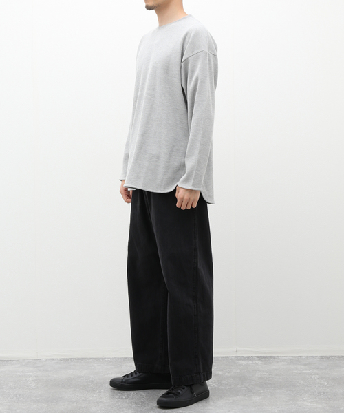 JOURNAL STANDARD relume（ジャーナルスタンダード　レリューム）の「レイヤードラウンド サーマルTシャツ（Tシャツ/カットソー・メンズ・チャコールグレー/グレー/アイボリー/ホワイト×ホワイト・SMALL/MEDIUM/LARGE）」の21枚目の写真