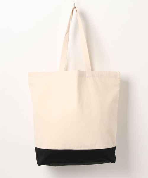 emesuelee(エメスーリー)の「レギュラーキャンバストートバッグ L(トートバッグ・レディース・レッド/ブルー/ライトグレー/オリーブ/ベージュ系2/ベージュ系3/ブラック系1/モカ/ベージュ系1/ベージュ系4/ブラック/ナチュラル/パープル/ネイビー/スモークピンク/ピンク/マスタード/ミント/カーキ/グリーン・L)」の9枚目の写真