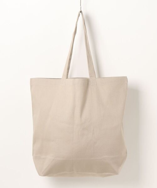 emesuelee(エメスーリー)の「レギュラーキャンバストートバッグ L(トートバッグ・レディース・レッド/ブルー/ライトグレー/オリーブ/ベージュ系2/ベージュ系3/ブラック系1/モカ/ベージュ系1/ベージュ系4/ブラック/ナチュラル/パープル/ネイビー/スモークピンク/ピンク/マスタード/ミント/カーキ/グリーン・L)」の12枚目の写真