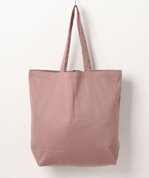 emesuelee(エメスーリー)の「レギュラーキャンバストートバッグ L(トートバッグ・レディース・レッド/ブルー/ライトグレー/オリーブ/ベージュ系2/ベージュ系3/ブラック系1/モカ/ベージュ系1/ベージュ系4/ブラック/ナチュラル/パープル/ネイビー/スモークピンク/ピンク/マスタード/ミント/カーキ/グリーン・L)」の19枚目の写真