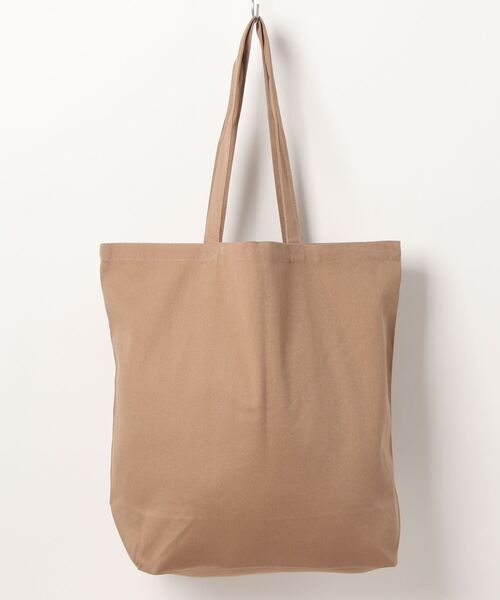 emesuelee(エメスーリー)の「レギュラーキャンバストートバッグ L(トートバッグ・レディース・レッド/ブルー/ライトグレー/オリーブ/ベージュ系2/ベージュ系3/ブラック系1/モカ/ベージュ系1/ベージュ系4/ブラック/ナチュラル/パープル/ネイビー/スモークピンク/ピンク/マスタード/ミント/カーキ/グリーン・L)」の5枚目の写真