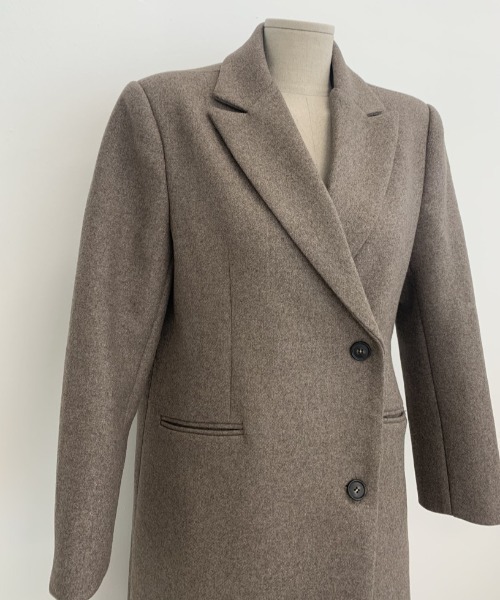 Mela(メラ)の「SLIM LONG CHESTER COAT(チェスターコート・レディース・ブラック/ベージュ・FREE)」の16枚目の写真