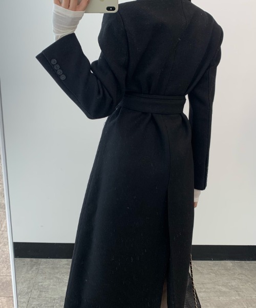 Mela(メラ)の「SLIM LONG CHESTER COAT(チェスターコート・レディース・ブラック/ベージュ・FREE)」の21枚目の写真