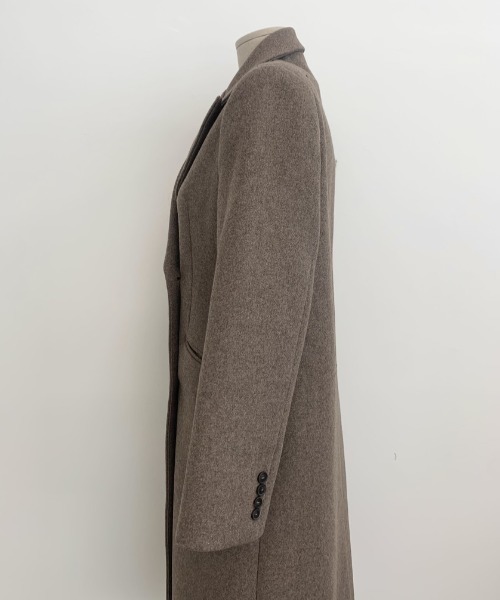 Mela(メラ)の「SLIM LONG CHESTER COAT(チェスターコート・レディース・ブラック/ベージュ・FREE)」の15枚目の写真