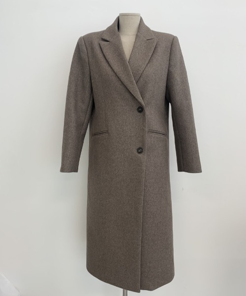 Mela(メラ)の「SLIM LONG CHESTER COAT(チェスターコート・レディース・ブラック/ベージュ・FREE)」の13枚目の写真