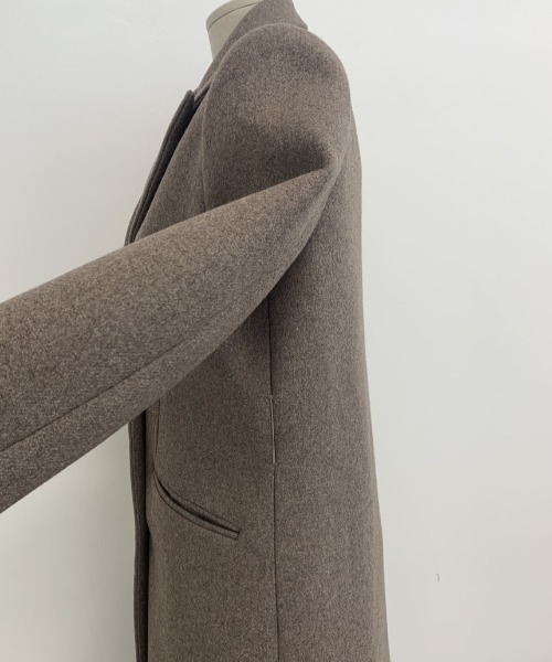 Mela(メラ)の「SLIM LONG CHESTER COAT(チェスターコート・レディース・ブラック/ベージュ・FREE)」の18枚目の写真