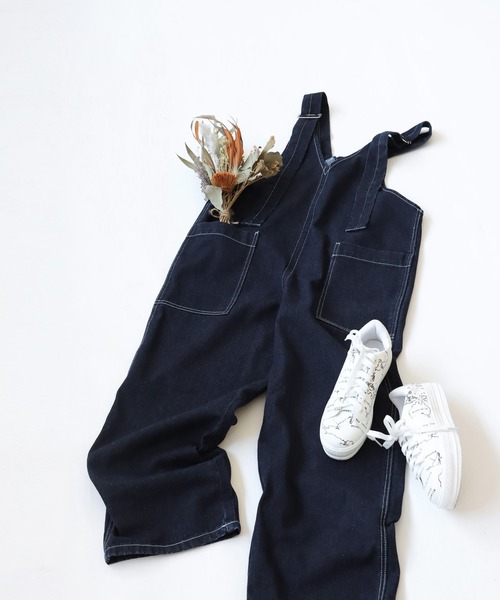 antiqua(アンティカ) ☺︎︎ サロペットパンツ 楽天市場】サロペットパンツ レディース サロペット 無地 ロング