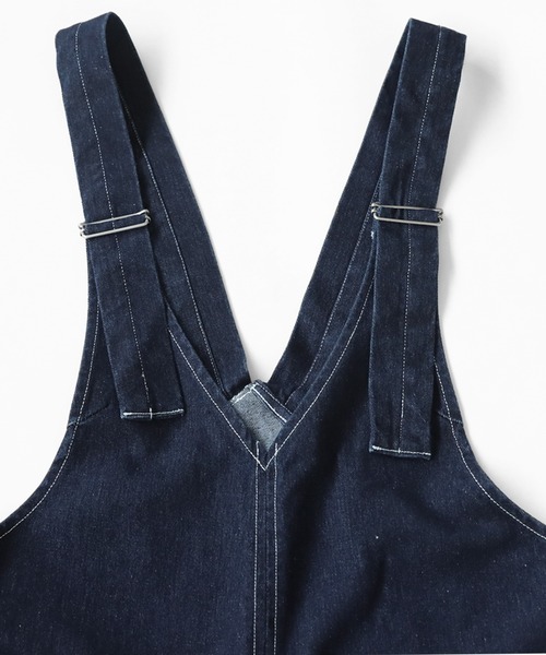 antiqua(アンティカ) ☺︎︎ サロペットパンツ デニムサロペットパンツ（サロペット/オーバーオール）｜antiqua